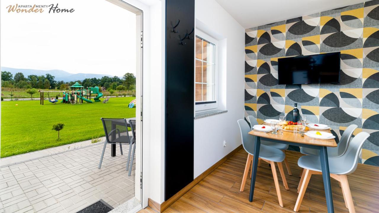 Wonder Home - Apartamenty Halo Karkonosze Z Ogrodem, Sezonowym Basenem, Placem Zabaw I Widokiem Na Sniezke - Zlokalizowane Blisko Karpacza Mysłakowice Exteriör bild